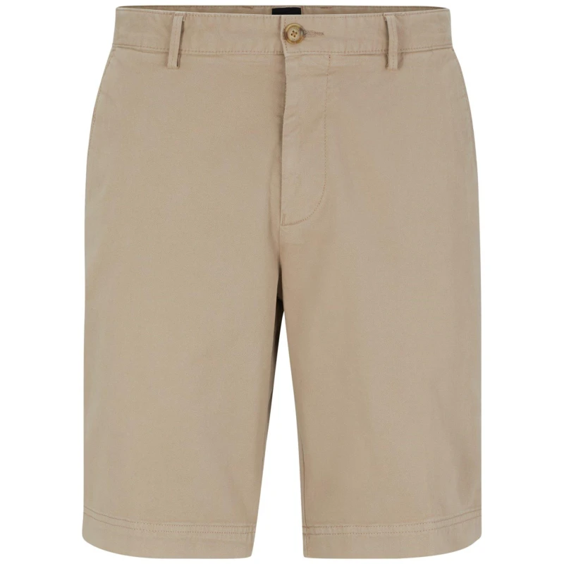 Image of Boss Mens Slice Chino Shorts Open Beige male 28W R