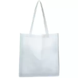 Image of United Bag Store Gusseted Tote Bag (One Size) (White) - White
