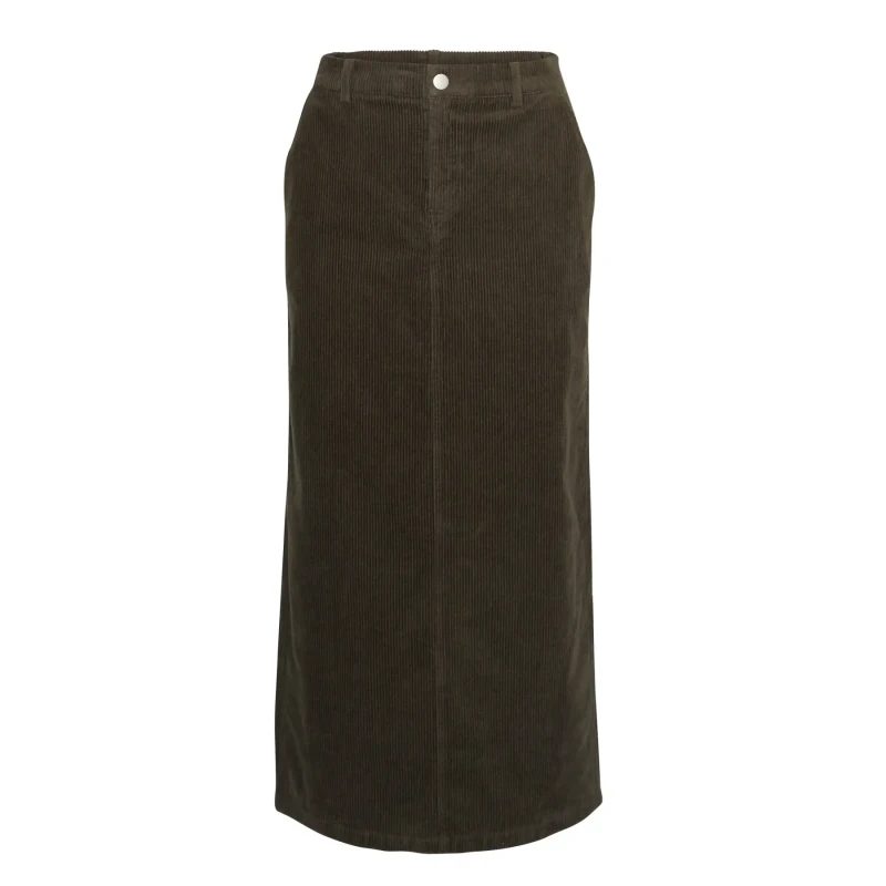 Image of moss copenhagen Womens high-waisted skirt Moss Copenhagen Arcelle Geggo Vert Female S