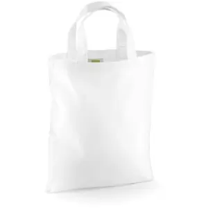 Image of Westford Mill Mini Bag For Life - 4 Litres (One Size) (White) - White
