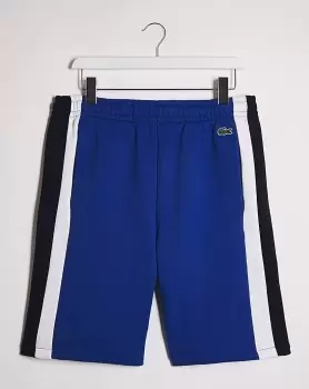 Image of Lacoste Blue Colourblock Sweat Shorts