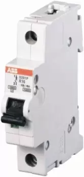 Image of ABB System M Pro 16A MCB Mini Circuit Breaker1P Curve K, Breaking Capacity 6 kA