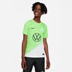 Image of Nike Wolfsburg Home Shirt 2023 2024 Juniors - Green