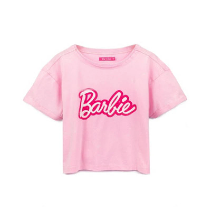 Image of Barbie Short Sleeved T-Shirt Pink female