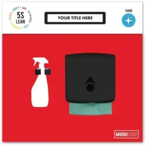 Image of Shadow Board for Wet Cleaning Red