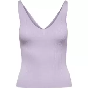 Image of JDY v neck knitted vest - Purple