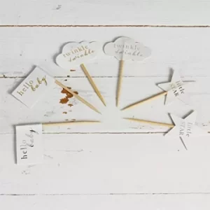 Image of Bambino Cupcake Toppers (Set of 24)