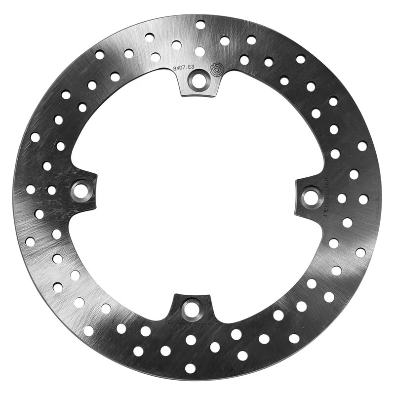 Image of BREMBO 68B407E3 Brake disc PRIME - Serie-Oro - Fixed Disc Rear, Perforated Brake Disc (82)