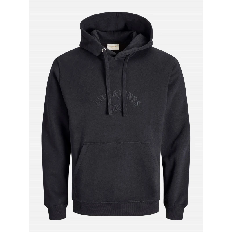 Image of Jack and Jones Mens Pull Over Hoodie Black JJ male S