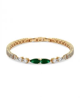 Image of Jon Richard Emerald Green Pear Bracelet