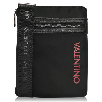 Image of Valentino Bags Ash Logo Crossbody Bag - NeroRosso 646
