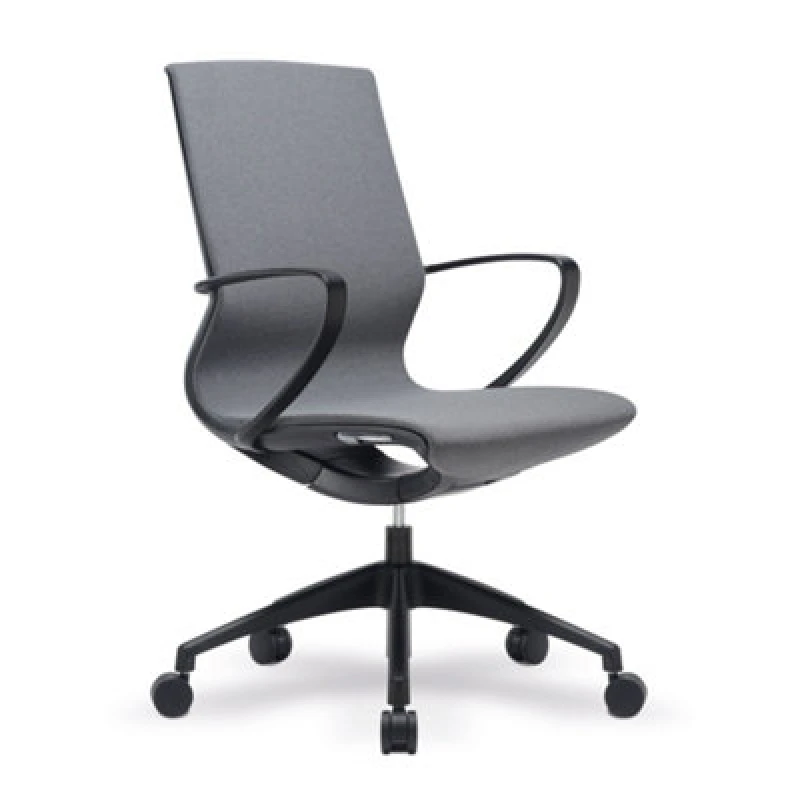 Image of Aeros Nautilus Designs Aeros Medium Back Executive Task Office Chair With Weight Activated Auto Balance Mechanism and Fixed Arms Grey - BCF/U370/GY BC