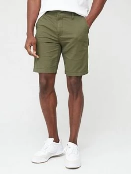 Image of Levis Standard Taper Fit Chino Shorts - Bunker Olive