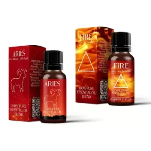 Image of Fire Element & Aries Zodiac Sign Astrology Essential Oil Blend Twin Pack (2x10ml)