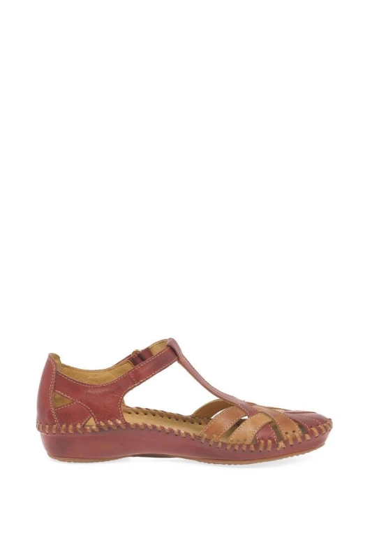 Image of Pikolinos Womens Vallarta Casual Sandals in Red Size: 6 Red Female 6