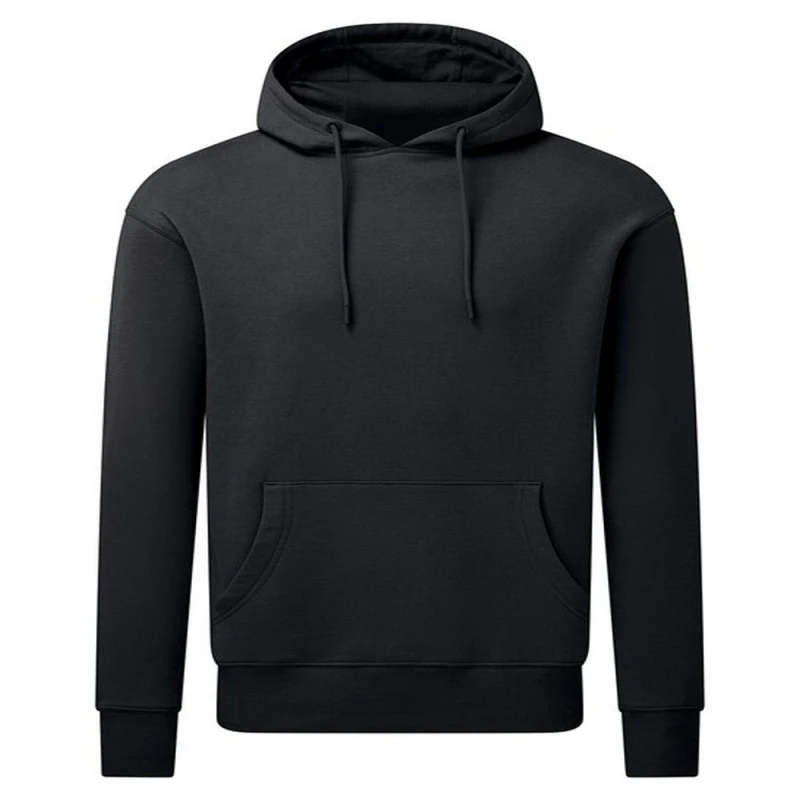 Image of Anthem Mens Plain Hoodie in Black Size: Small Black Male S