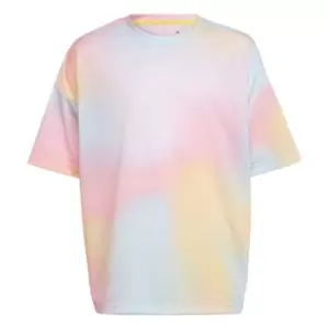 Image of adidas ARKD3 Allover Print T-Shirt Kids - Beam Pink / Almost Yellow / Al