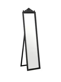 Image of Premier Housewares Boudoir Floorstanding Mirror With Matt Black Finish