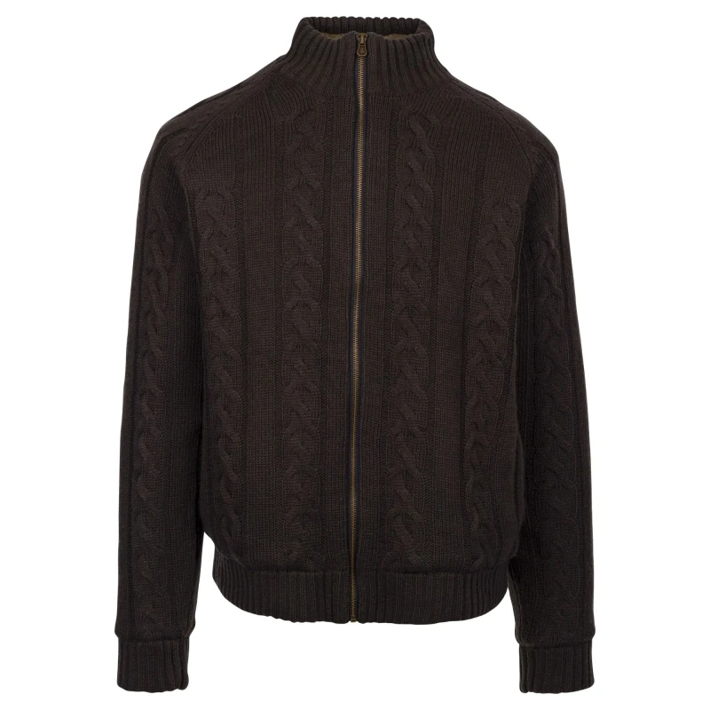 Image of Trespass Trespass Men Dipton Knitted Jacket in Dark Grey Size: X-Small Dark Grey XS Male 5063574296168