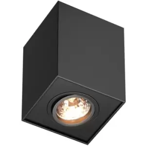 Image of Zumaline Lighting - Zumaline Quadro Surface Mounted Downlight, Black, 1x GU10