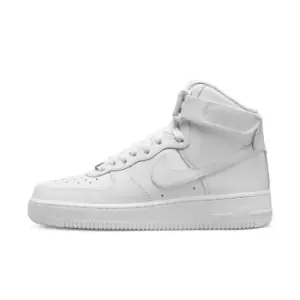 Image of Nike Air Force 1 High Womens, White/White-White-White, size: 3, Female, Trainers, DD9624-100
