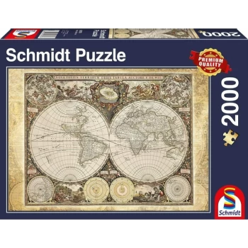 Image of Historical Map of the World Jigsaw Puzzle - 2000 Pieces