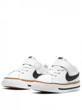 Image of Nike Court Legacy Infant Trainer - White/Black, Size 7