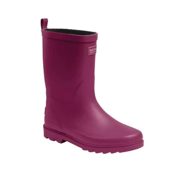 Image of Regatta Fairweather Cosy Junior Wellies - Red