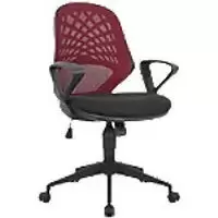 Image of Nautilus Designs Office Chair Bcm/K116/Rd Mesh Red Black