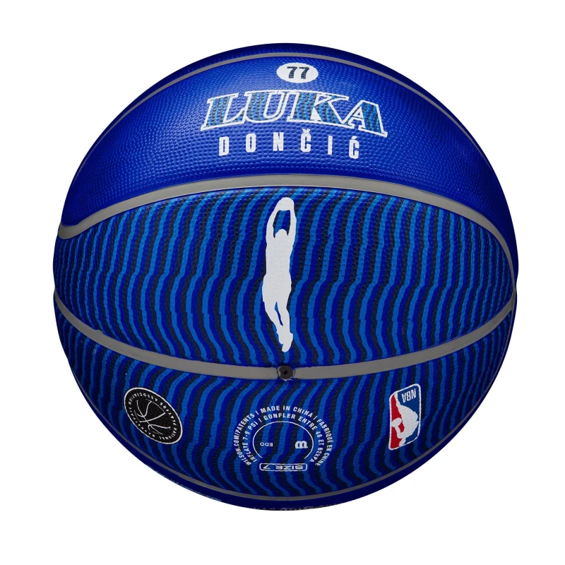 Image of Wilson NBA Player Icon Basketball Adults - Blue Blue L