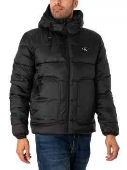 Image of Trim Padded Jacket
