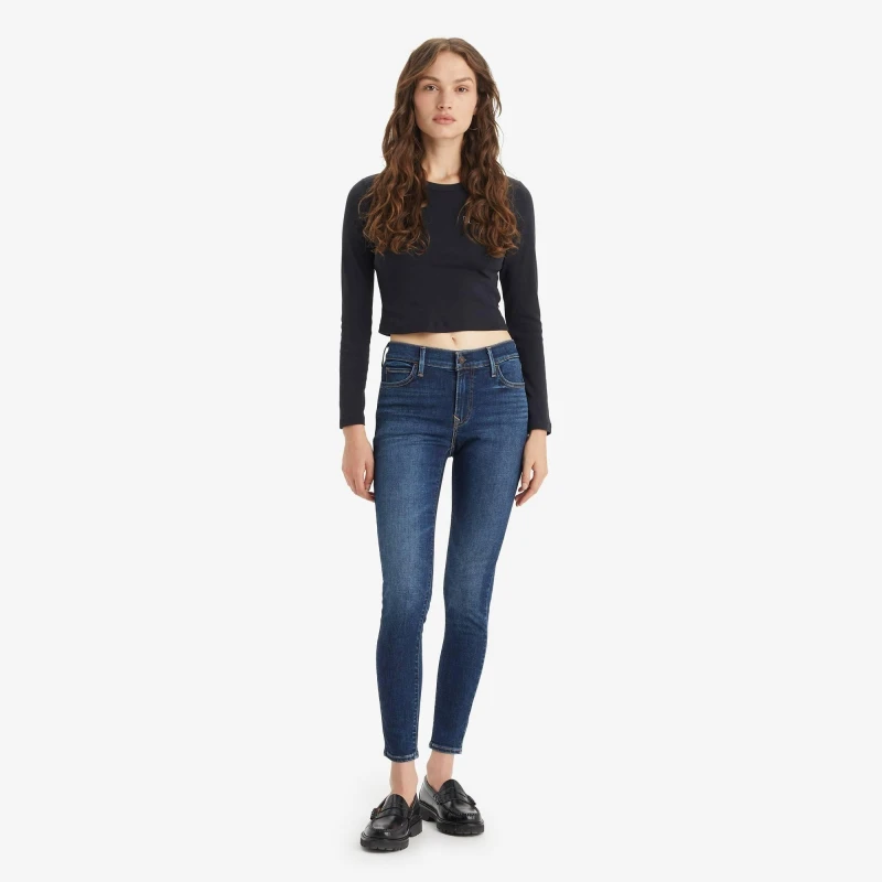Image of Levis 710 Super Skinny Ive Got This - Blue Blue 28 S
