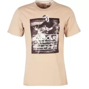 Image of Barbour International Morris Graphic T-Shirt - Brown