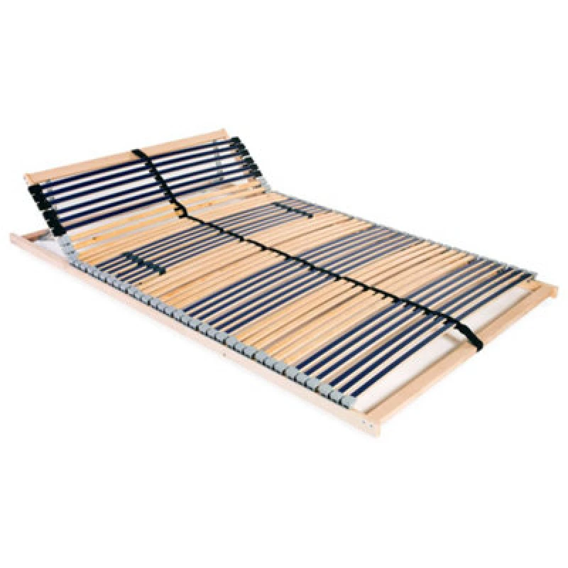 Image of Vidaxl Slatted Bed Base Without Mattress With 42 Slats 7 Zones 100X200 Cm