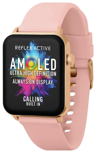 Image of Reflex Active Series 30 Amoled Pink Calling Smart Watch