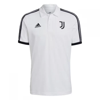 Image of adidas Juventus 3-Stripes Polo Shirt Mens - White / Black
