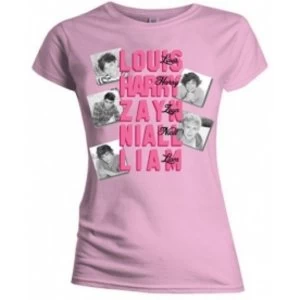 Image of One Direction Names Skinny Pink TS: Small