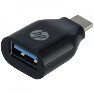 Image of HP USB Adapter 1x USB C plug 1x USB 2.0 port A 2UX20AAABB