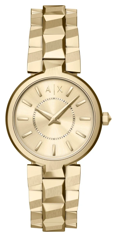Image of Armani Exchange AX4407 Two-Hand Quartz (34mm) Gold Sunray Watch