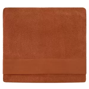 Image of Textured Weave Bath Sheet Pecan