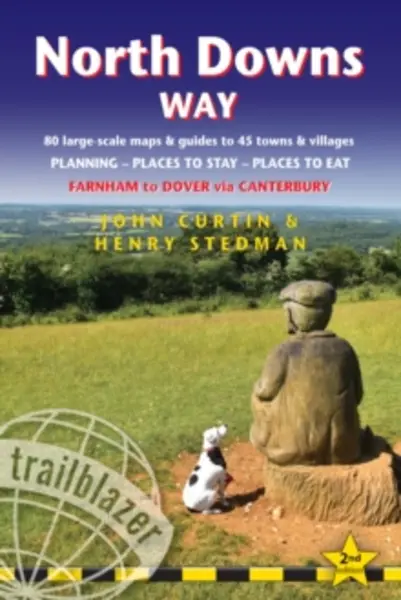 Image of North Downs Way (Trailblazer British Walking Guides) : Practical walking guide to North Downs Way with 80 Large-Scale Walking Maps & Guides to 45 Town