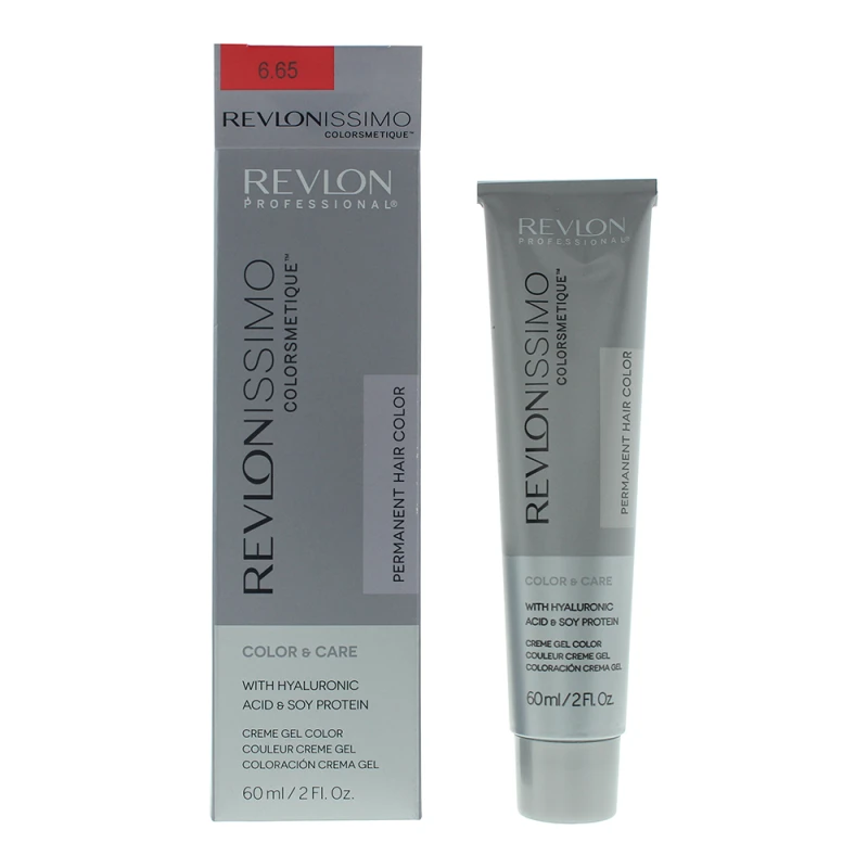Image of Revlon Revlonissimo Colorsmetique 6.65 Dark Mahogany Red Blonde Hair Colour 60ml