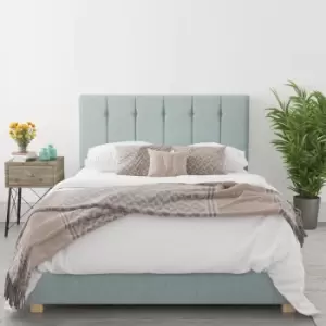 Image of Pimilico King Size Ottoman Bed in Sky Blue Fabric