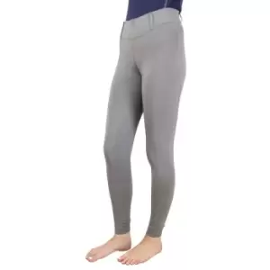 Image of Hy Sport Active Womens/Ladies Horse Riding Tights (S) (Pencil Point Grey) - Pencil Point Grey