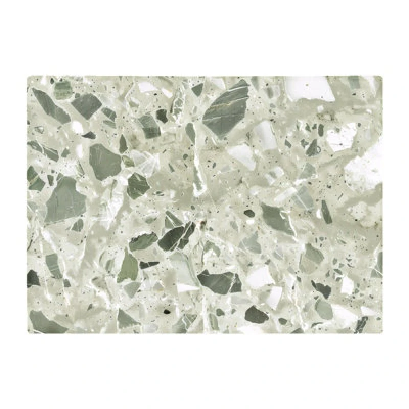 Image of Warren Reed Designer Sage Green And White Quartz Effect Chopping Board