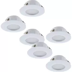 Image of 2 PACK 3 PACK Flush Ceiling Downlight White Round Spotlight 6W Built in LED