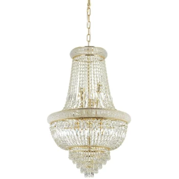 Image of Ideal Lux Lighting - Ideal Lux Dubai - Light Pendant Light Brass, E14