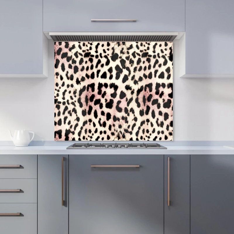 Image of Warren Reed - Designer Leopard Hide Kitchen Splashback in Brown Size: 900mm x 650mm Brown Unisex 900mm x 650mm