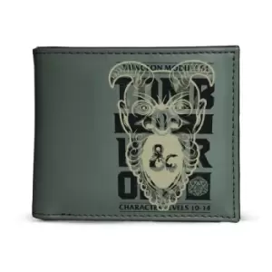 Image of HASBRO Dungeons & Dragons Graphic Print Bi-fold Wallet Green/Black (MW608626HSB)