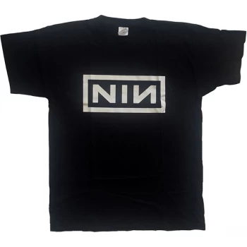 Image of Nine Inch Nails - Classic Logo Unisex Medium T-Shirt - Black